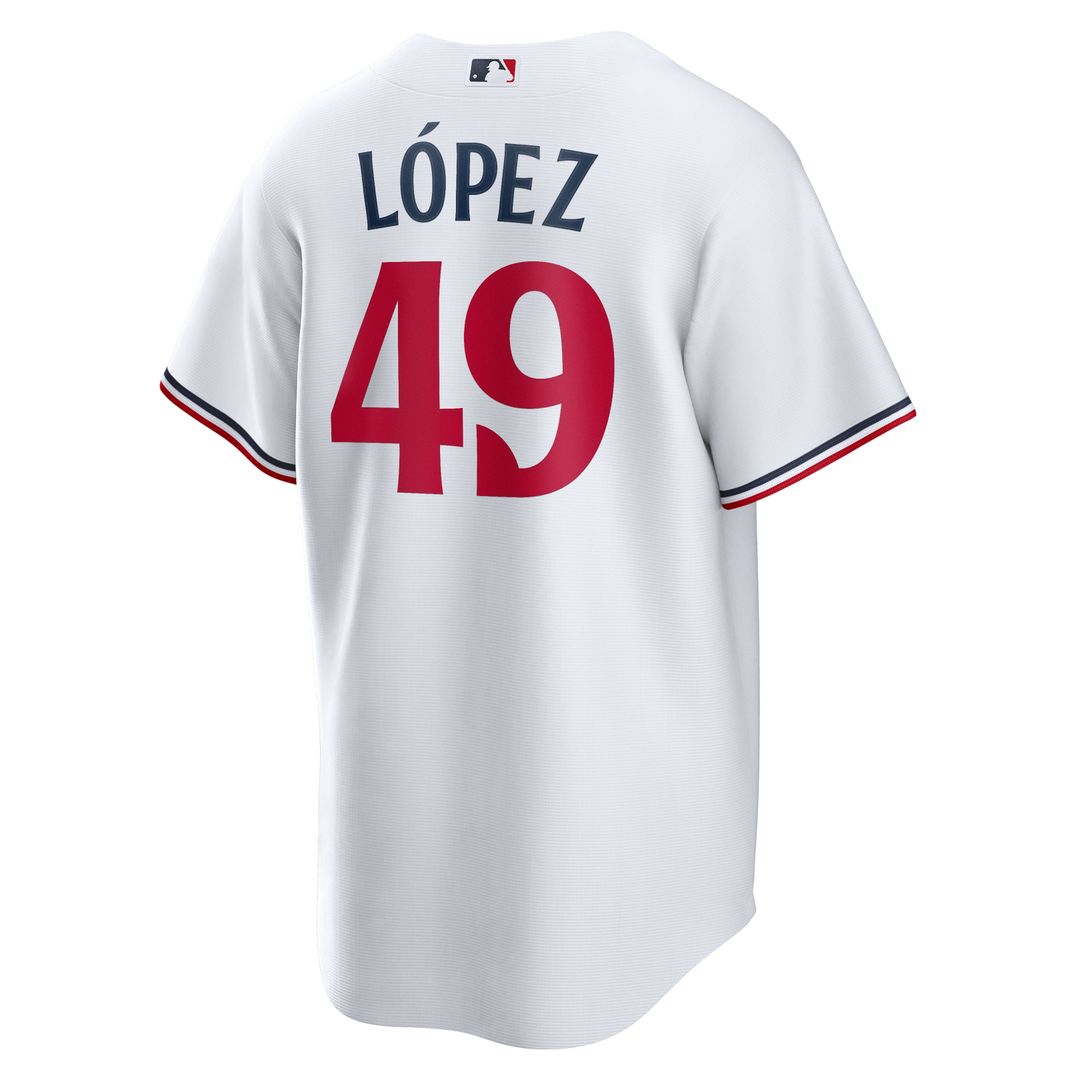 Men's Minnesota Twins Pablo López White Home Replica MLB Baseball Jersey - view 3