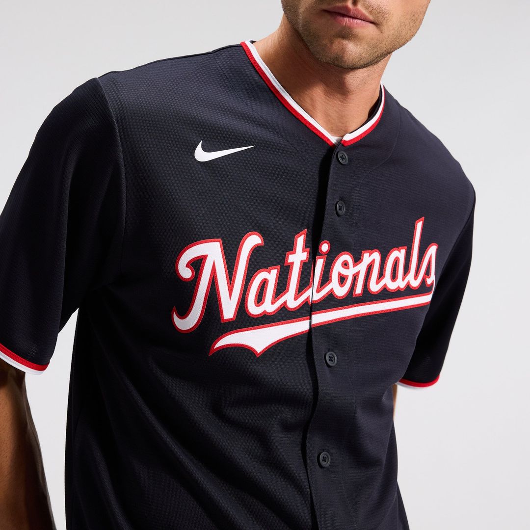 Men's Washington Nationals Dylan Crews Navy Alternate Replica MLB Baseball Jersey - view 24