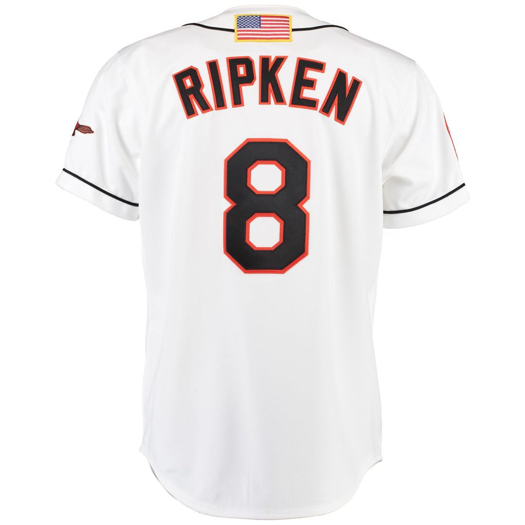 Men's Baltimore Orioles Cal Ripken White Home MLB Baseball Jersey - view 3