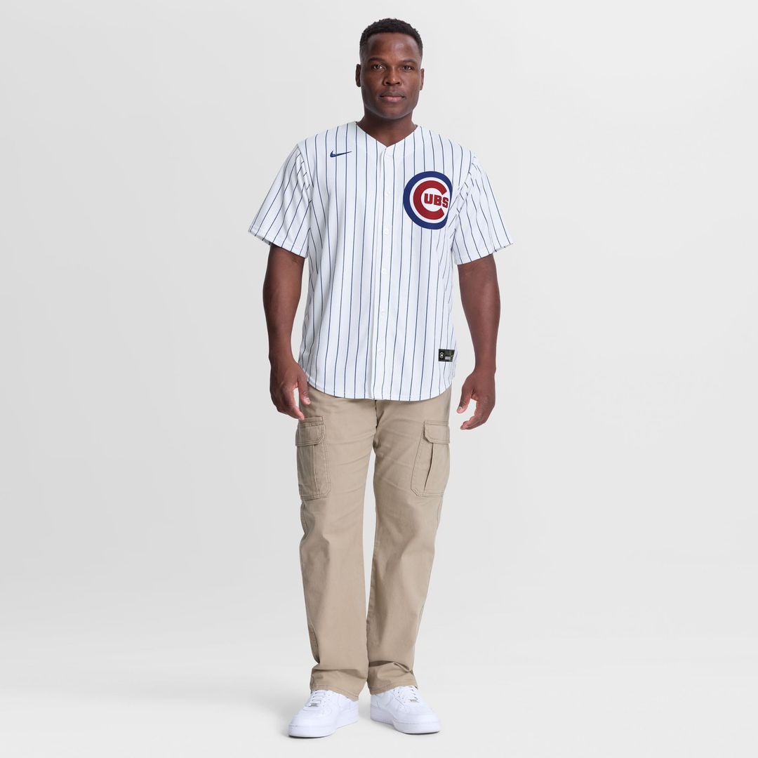 Men's Chicago Cubs Clay Holmes White Home Replica MLB Baseball Jersey - view 2