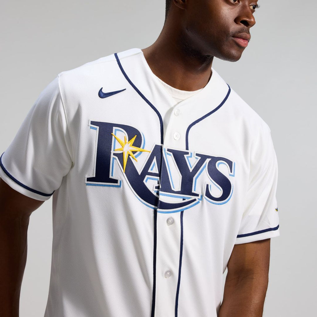 Men's Tampa Bay Rays White Home MLB Baseball Jersey - view 10