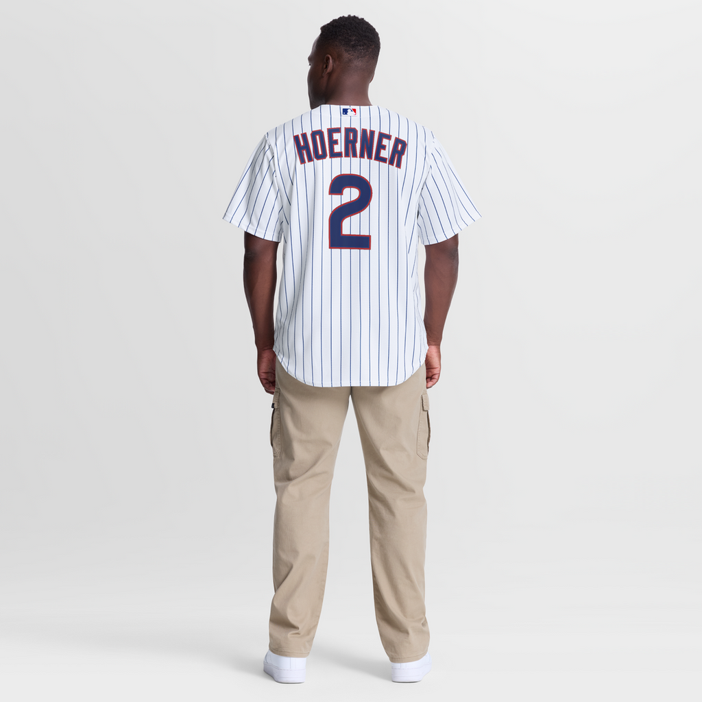 Men's Chicago Cubs Nico Hoerner White Home Replica MLB Baseball Jersey - view 5