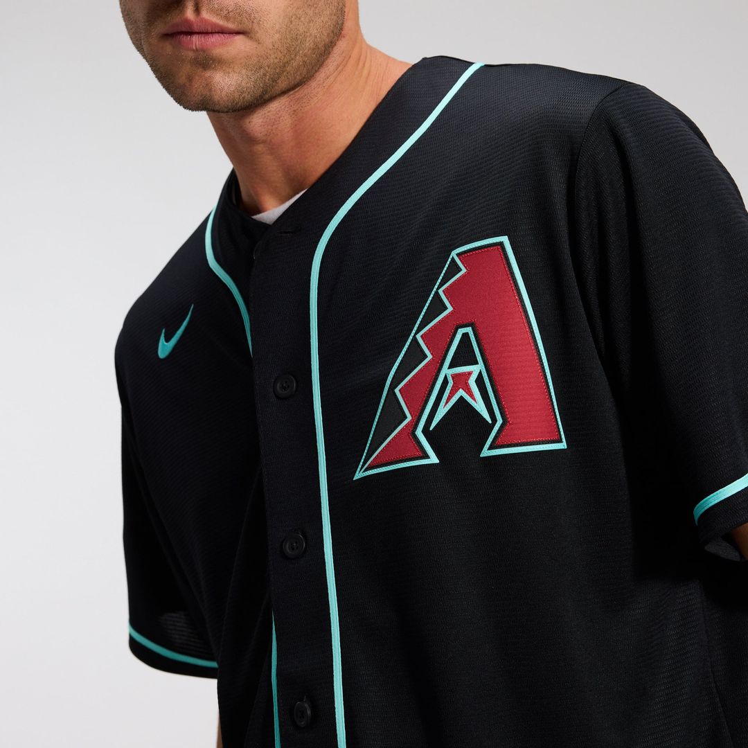 Men's Arizona Diamondbacks Corbin Carroll Black Alternate Replica MLB Baseball Jersey - view 10