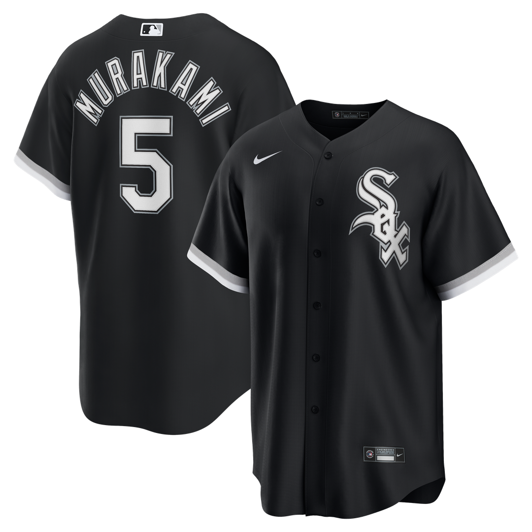 Men's Chicago White Sox Munetaka Murakami Black Alternate Replica MLB Baseball Jersey - view 1