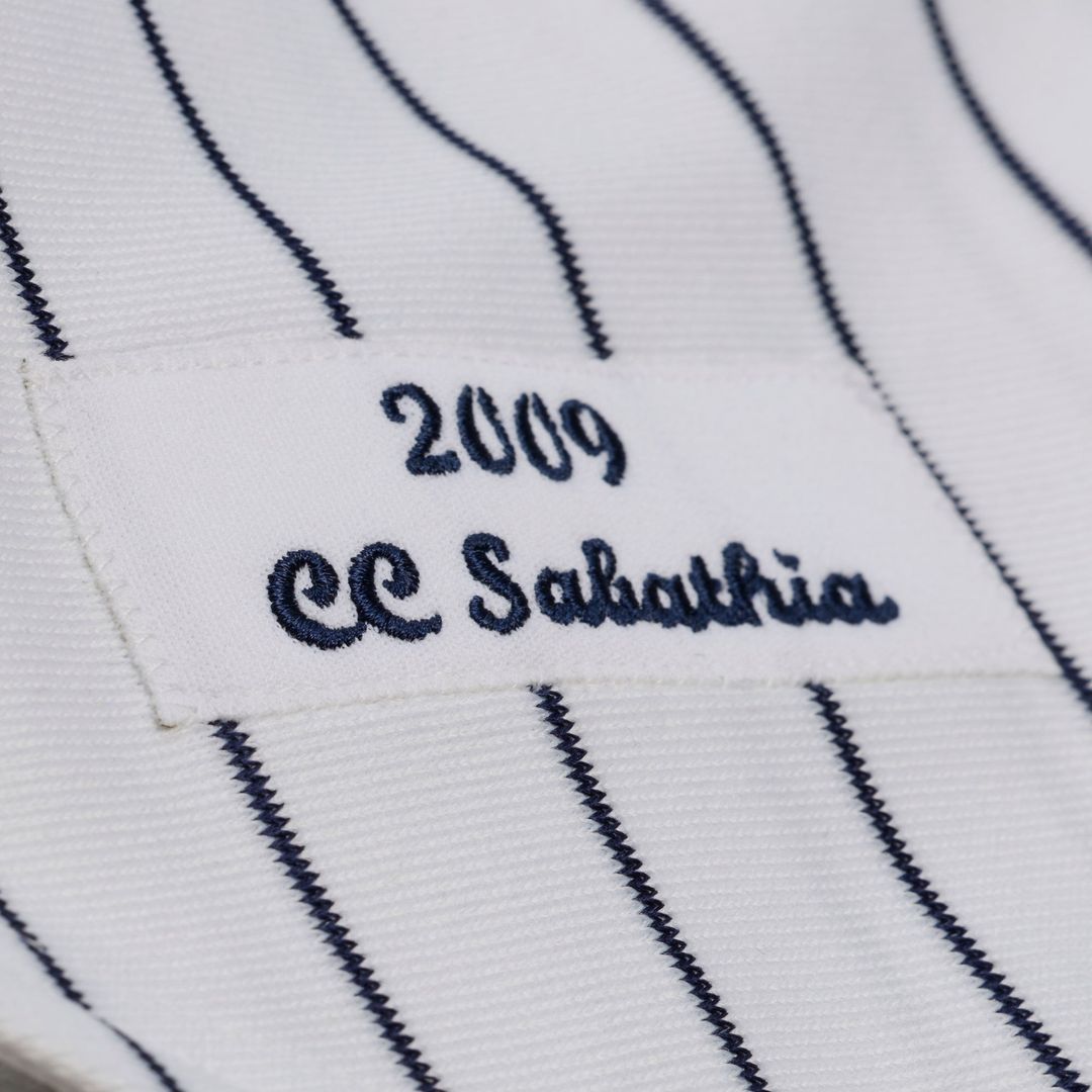 Men's New York Yankees CC Sabathia White 2009 Cooperstown Collection MLB Baseball Jersey - view 7