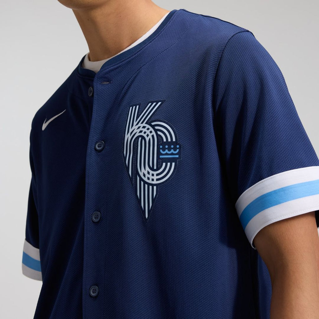 Men's Kansas City Royals Navy City Connect Limited MLB Baseball Jersey - view 8