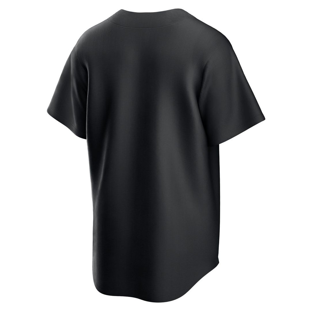 Men's Cleveland Guardians Black Replica MLB Baseball Jersey - view 3