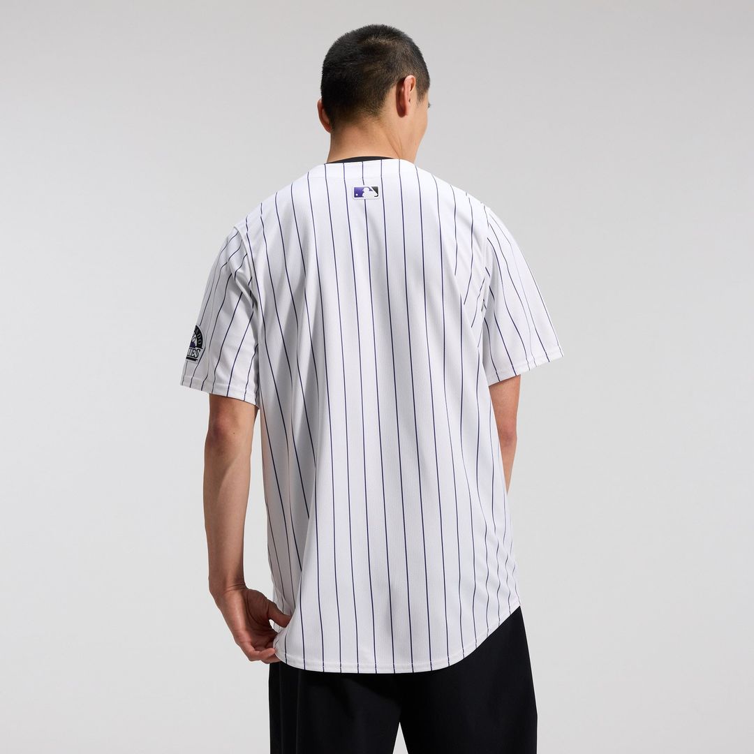 Men's Colorado Rockies White Home Limited MLB Baseball Jersey - view 2