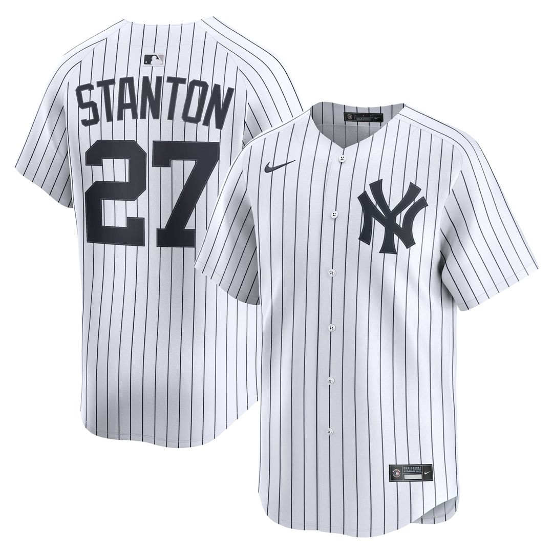 Men's New York Yankees Giancarlo Stanton Gray Road Limited MLB Baseball Jersey - view 7