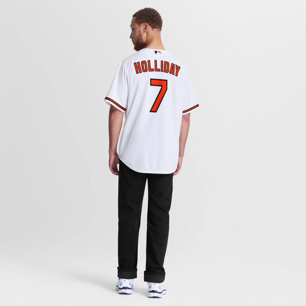 Men's Baltimore Orioles Jackson Holliday White Home Replica MLB Baseball Jersey - view 3