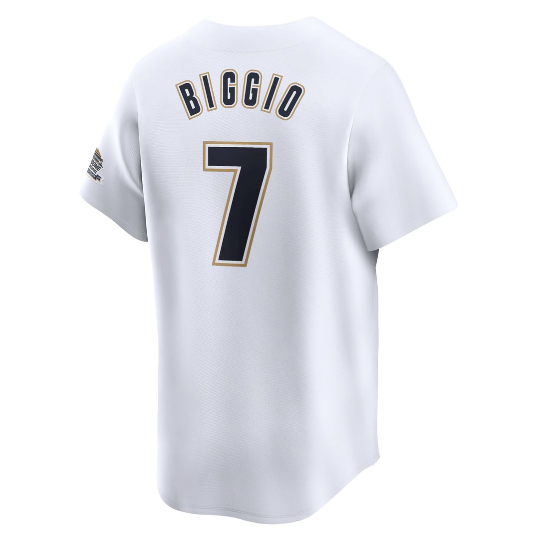 Men's Houston Astros Craig Biggio White Throwback Cooperstown Collection Limited MLB Baseball Jersey - view 3
