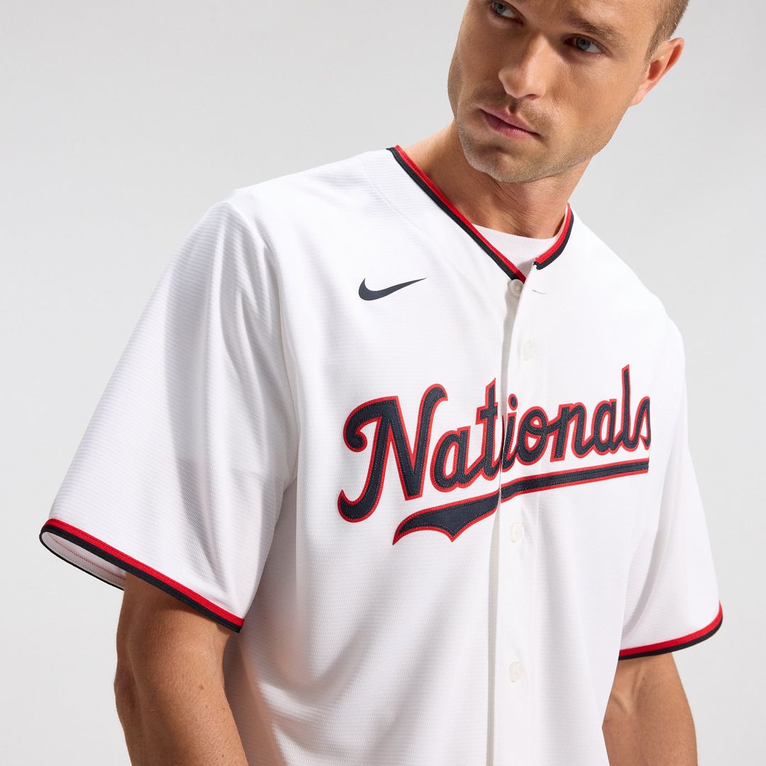 Men's Washington Nationals CJ Abrams White Home Replica MLB Baseball Jersey - view 10