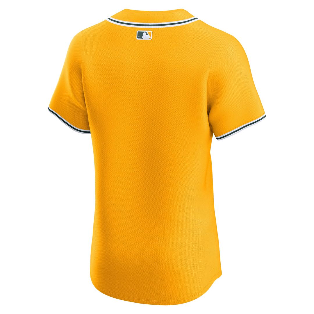 Men's Athletics Gold Alternate 2 Elite MLB Baseball Jersey - view 3