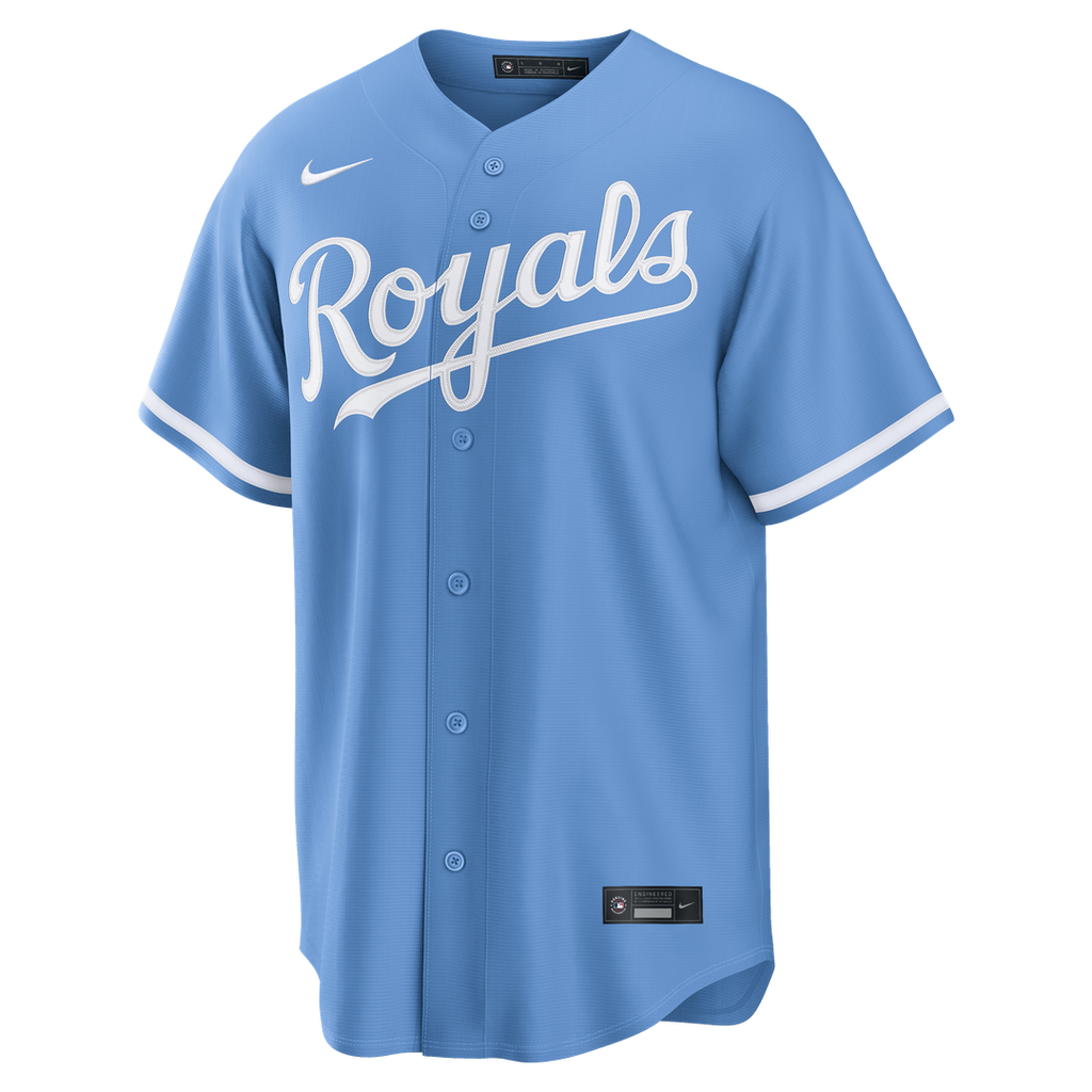Men's Kansas City Royals Light Blue Alternate Replica MLB Baseball Jersey - view 2