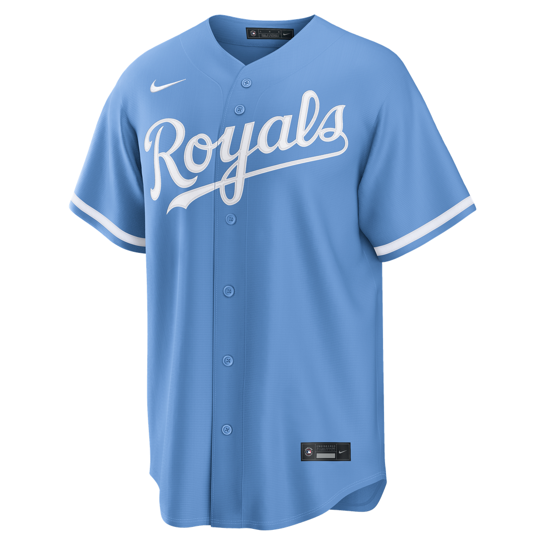 Men's Kansas City Royals Light Blue Alternate Replica MLB Baseball Jersey - view 2