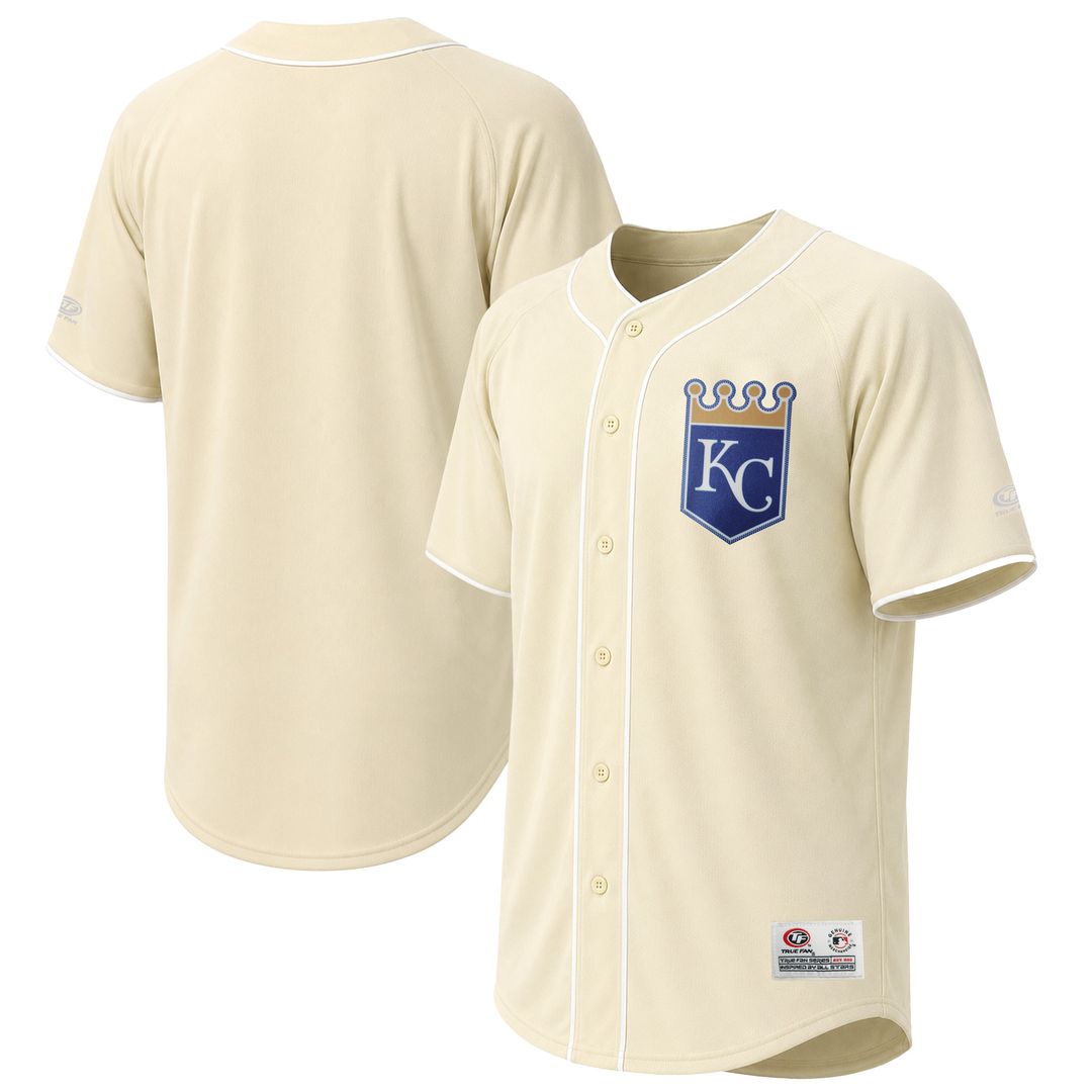 Men's Kansas City Royals Cream Fashion MLB Baseball Jersey - view 1