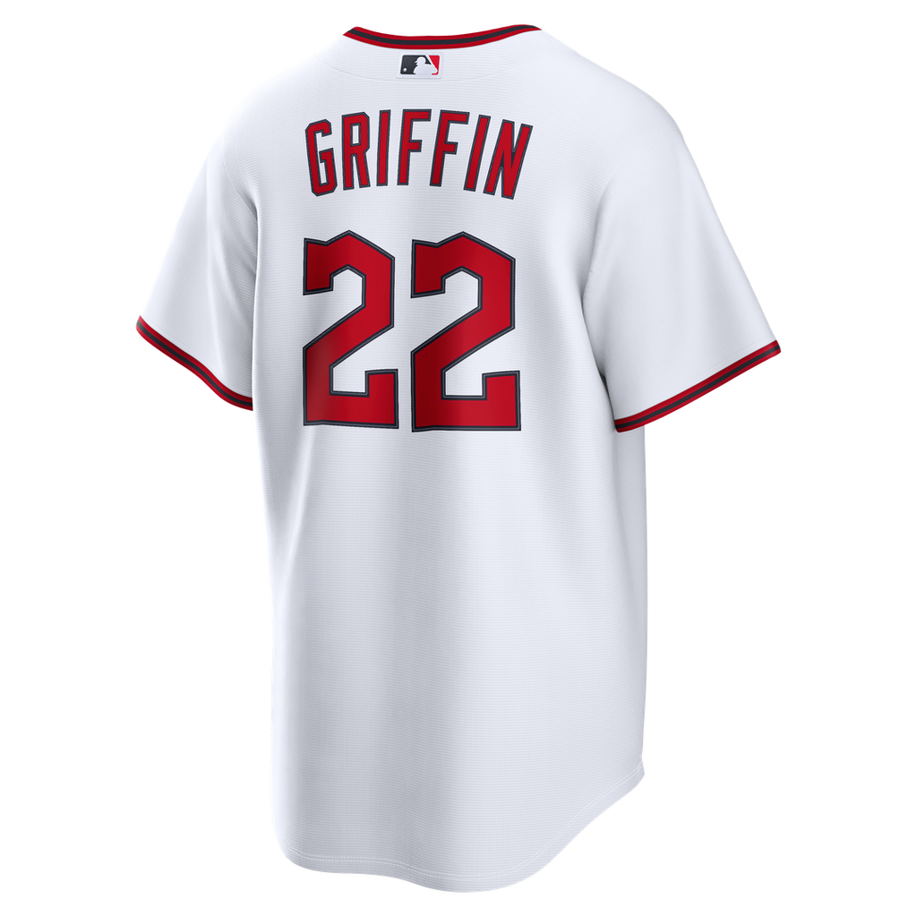Men's Cleveland Guardians Foster Griffin White Home Replica MLB Baseball Jersey - view 3