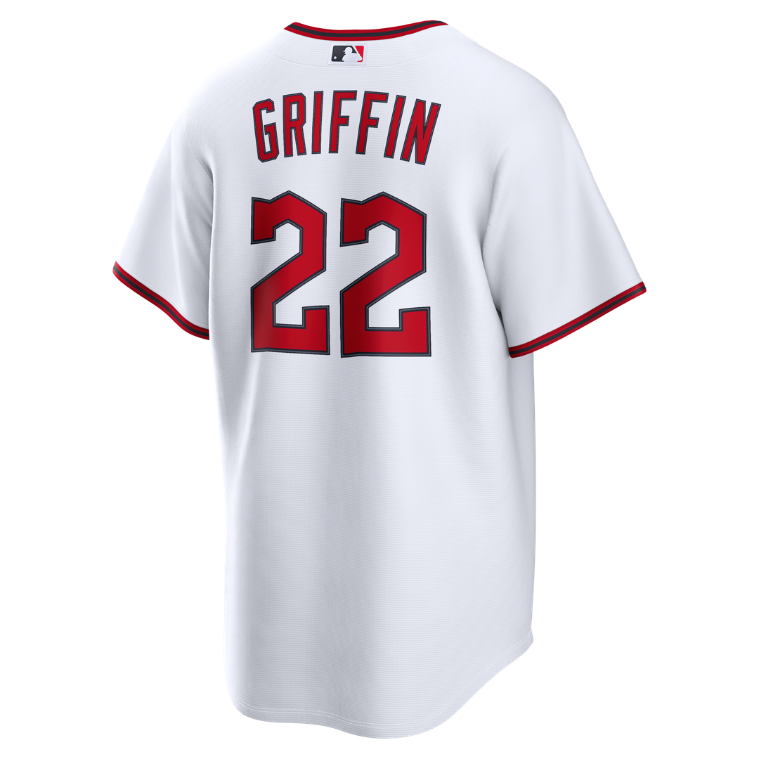 Men's Cleveland Guardians Foster Griffin White Home Replica MLB Baseball Jersey - view 3