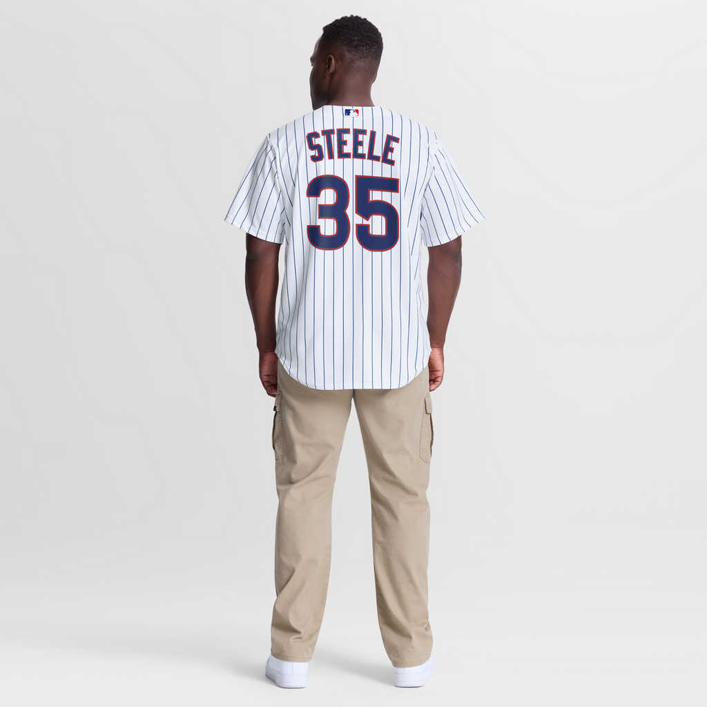 Men's Chicago Cubs Justin Steele White Home Replica MLB Baseball Jersey - view 5