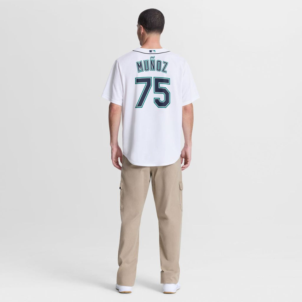 Men's Seattle Mariners Andrés Muñoz White Home Replica MLB Baseball Jersey - view 5