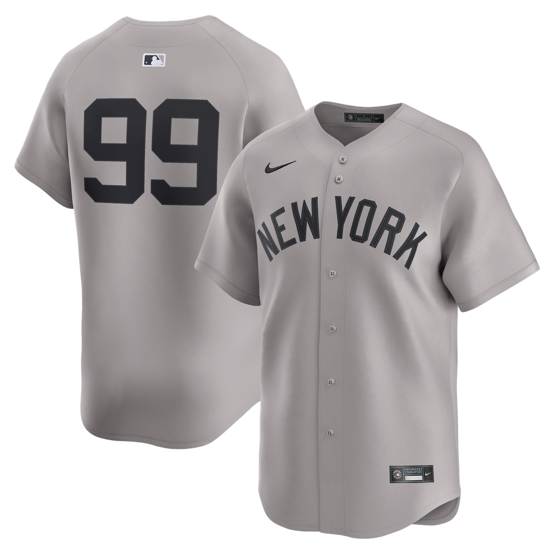 Men's New York Yankees Aaron Judge Gray Road Limited MLB Baseball Jersey - view 1