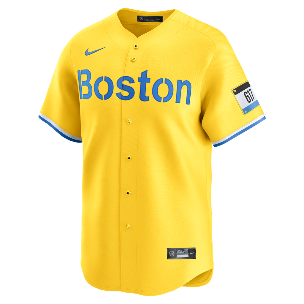Men's Boston Red Sox Kristian Campbell Gold Alternate Limited MLB Baseball Jersey - view 2