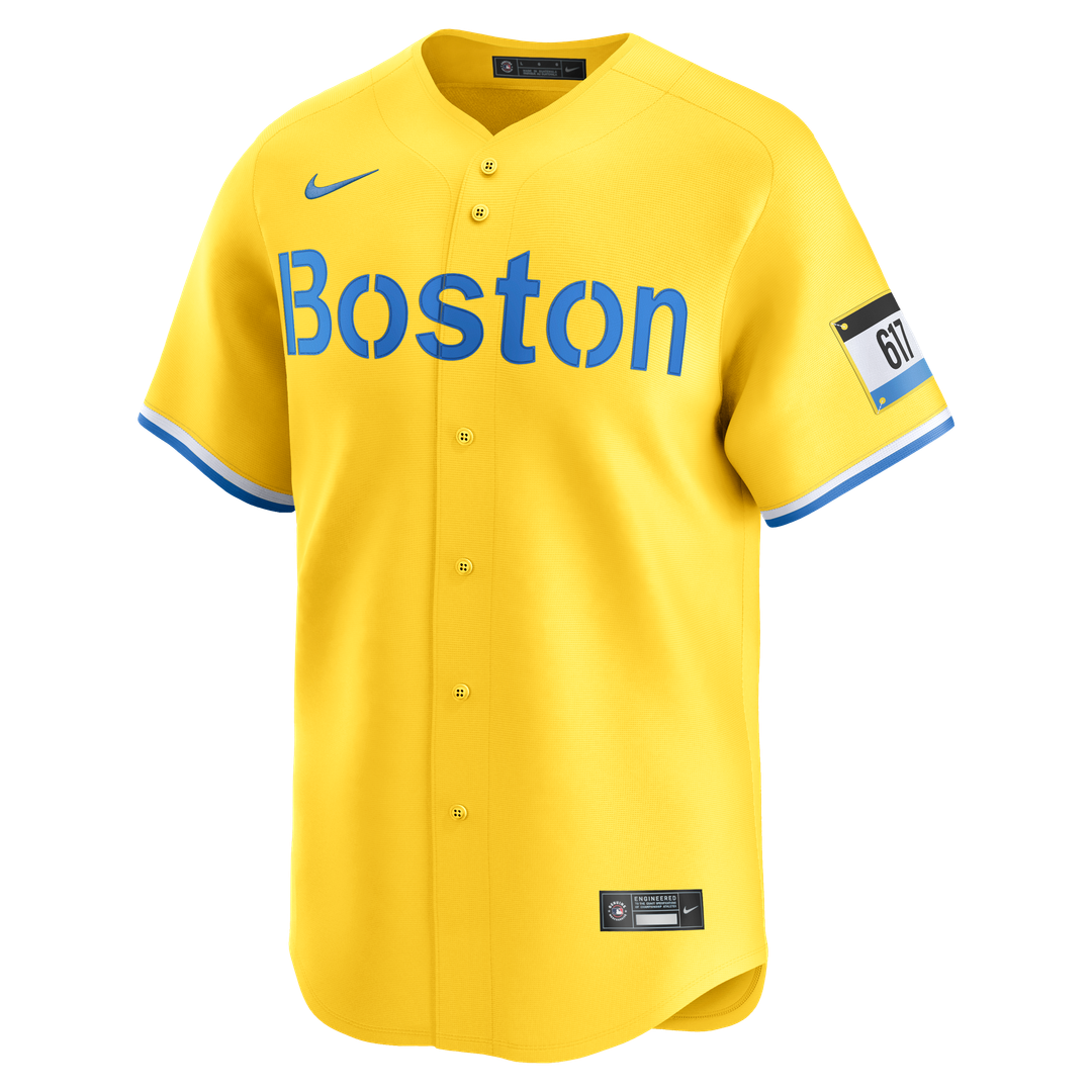 Men's Boston Red Sox Kristian Campbell Gold Alternate Limited MLB Baseball Jersey - view 2