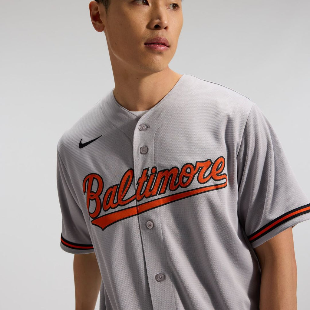 Men's Baltimore Orioles Gray Road Replica MLB Baseball Jersey - view 7