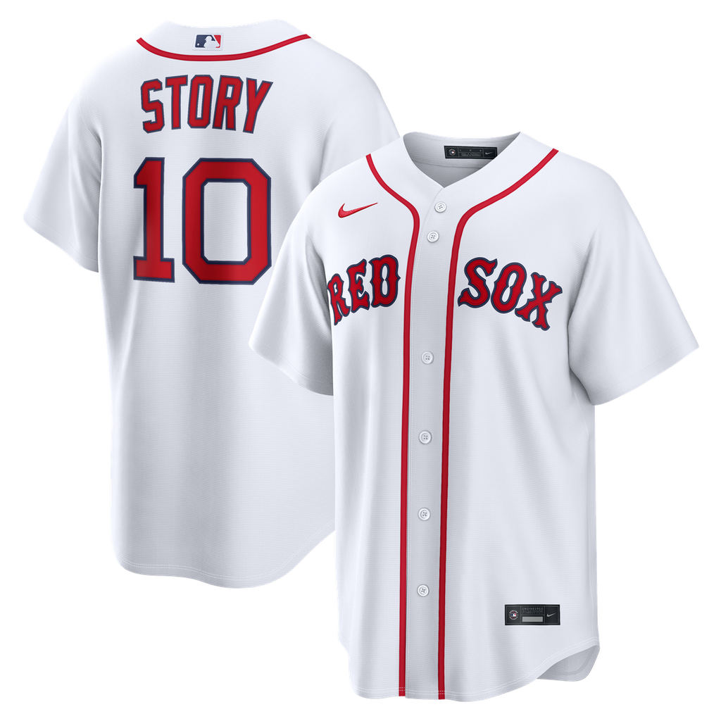 Men's Boston Red Sox Trevor Story White Home Replica MLB Baseball Jersey - view 1