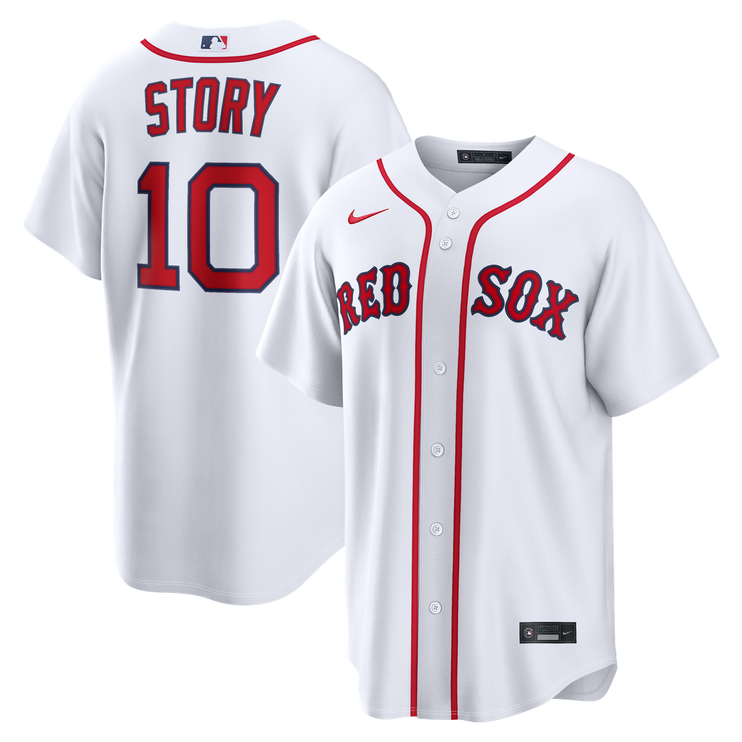 Men's Boston Red Sox Trevor Story White Home Replica MLB Baseball Jersey - view 1