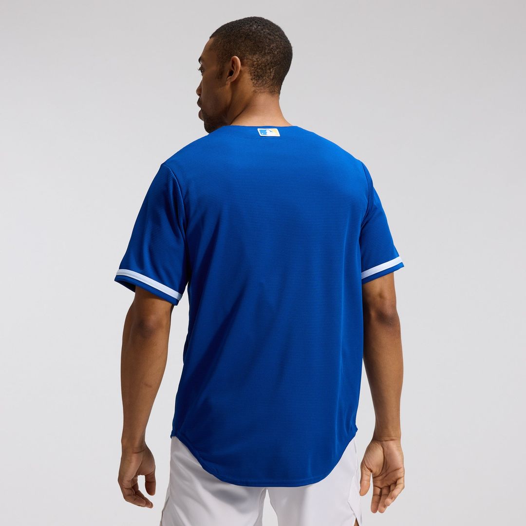Men's Kansas City Royals Gray Road Replica MLB Baseball Jersey - view 8
