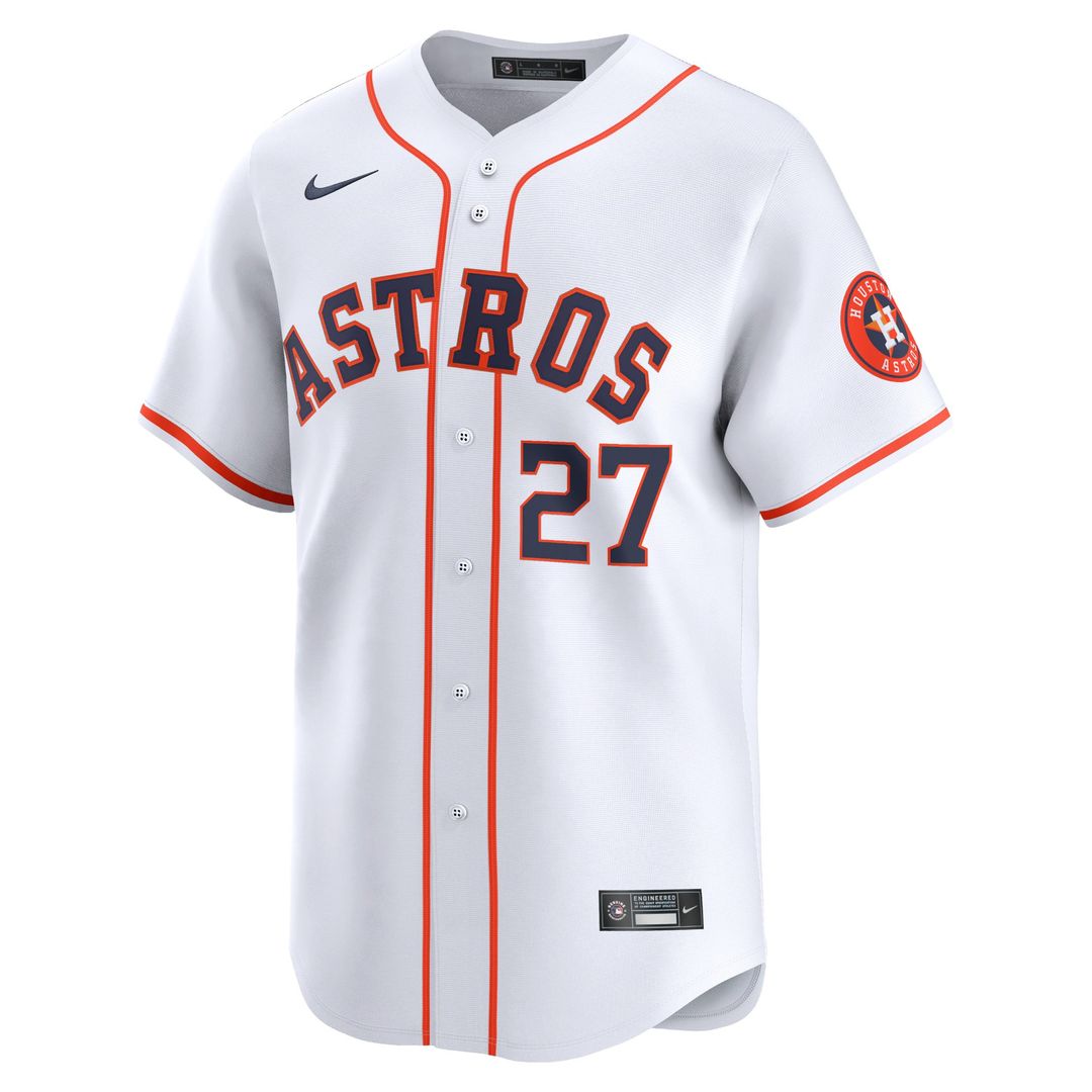 Men's Houston Astros Jose Altuve White Home Limited MLB Baseball Jersey - view 2