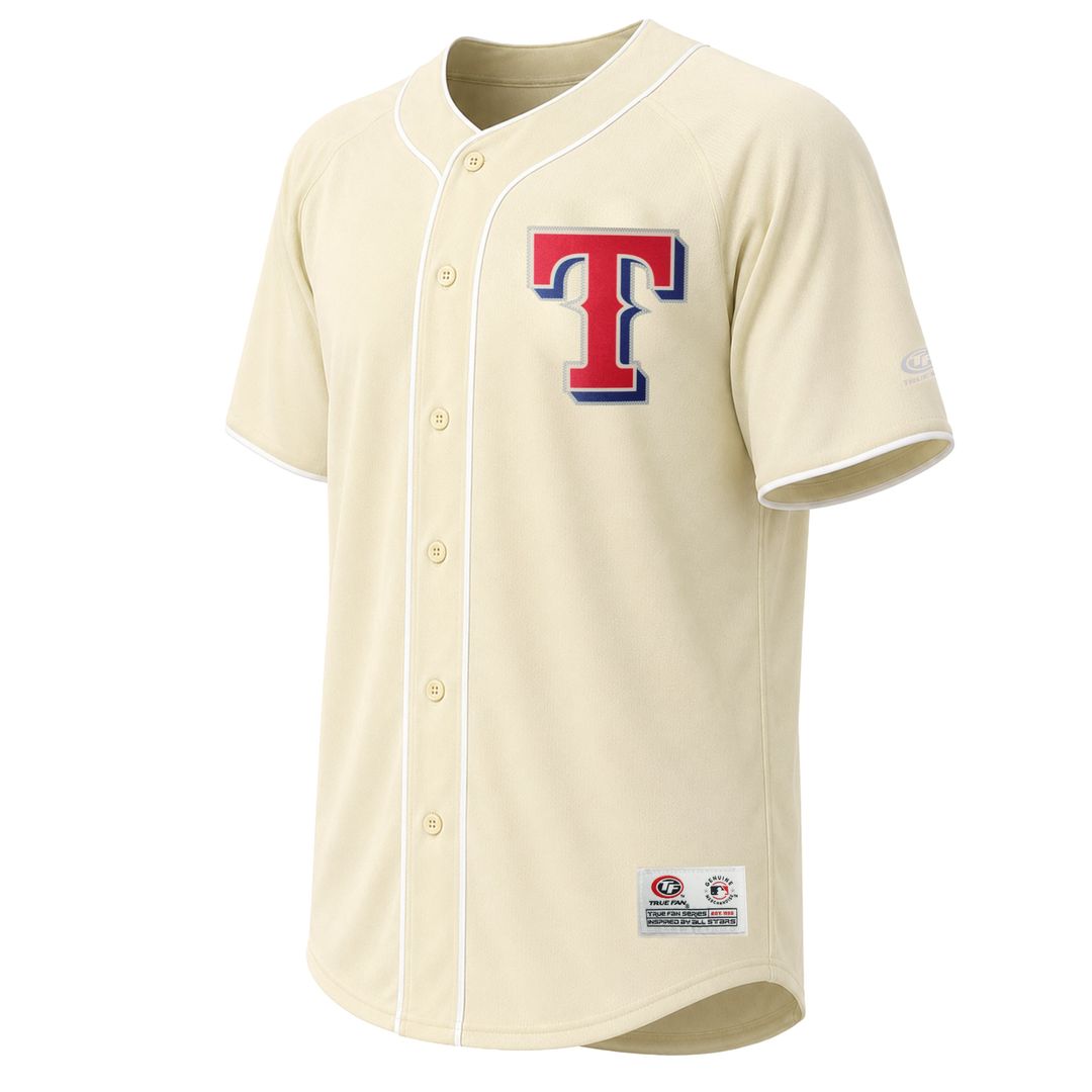 Men's Texas Rangers Cream Fashion MLB Baseball Jersey - view 2