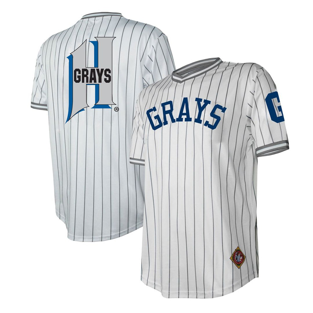 Men's Homestead Grays White V-Neck MLB Baseball Jersey - view 1