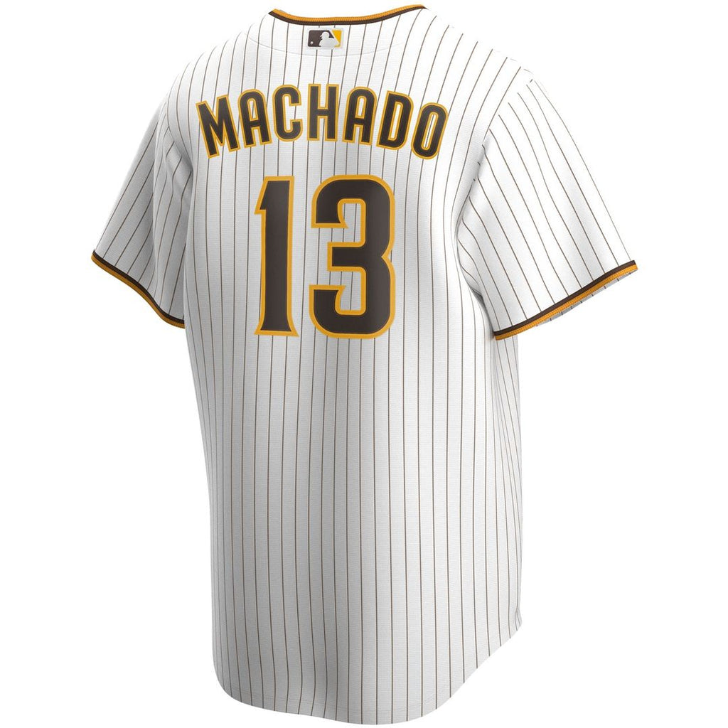 Men's San Diego Padres Manny Machado White Home Replica MLB Baseball Jersey - view 3