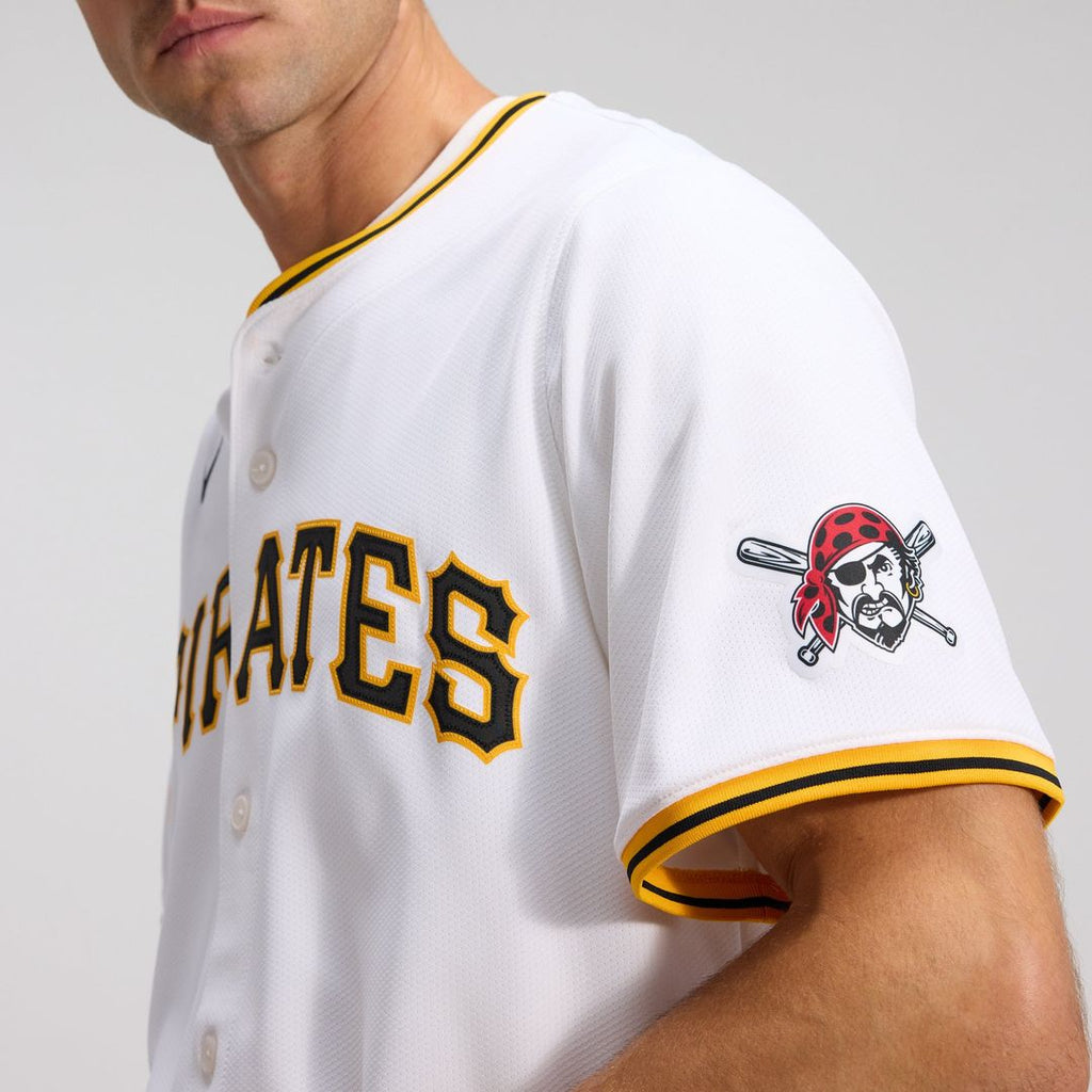 Men's Pittsburgh Pirates White Home Limited MLB Baseball Jersey - view 8