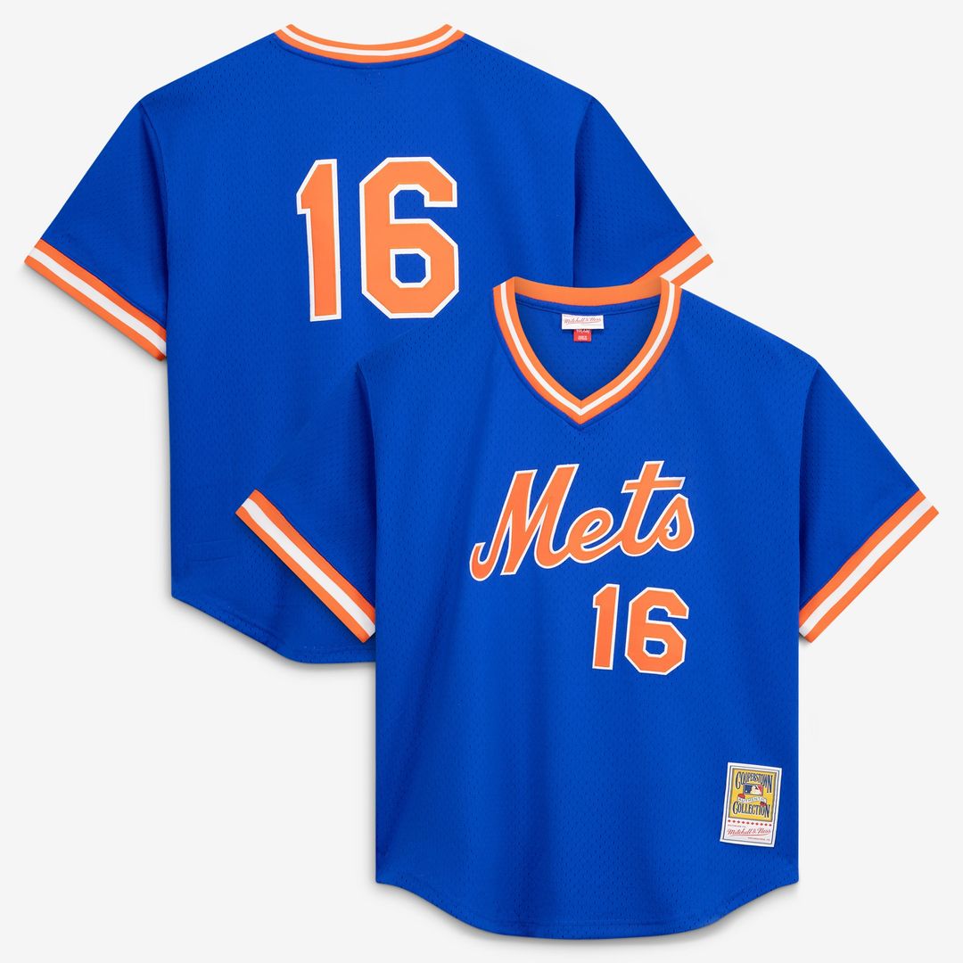 Men's New York Mets Dwight Gooden Royal Batting Practice MLB Baseball Jersey - view 1