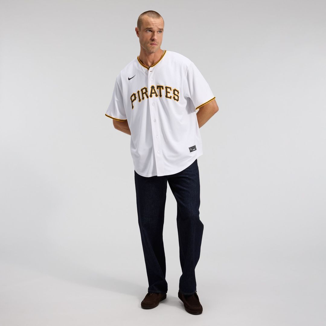 Men's Pittsburgh Pirates Paul Skenes White Home Replica MLB Baseball Jersey - view 4