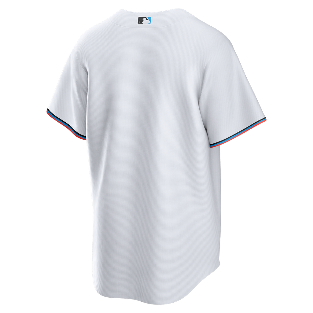 Men's Miami Marlins White Home Big & Tall Replica MLB Baseball Jersey - view 3