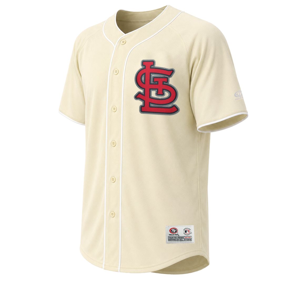 Men's St. Louis Cardinals Cream Fashion MLB Baseball Jersey - view 2