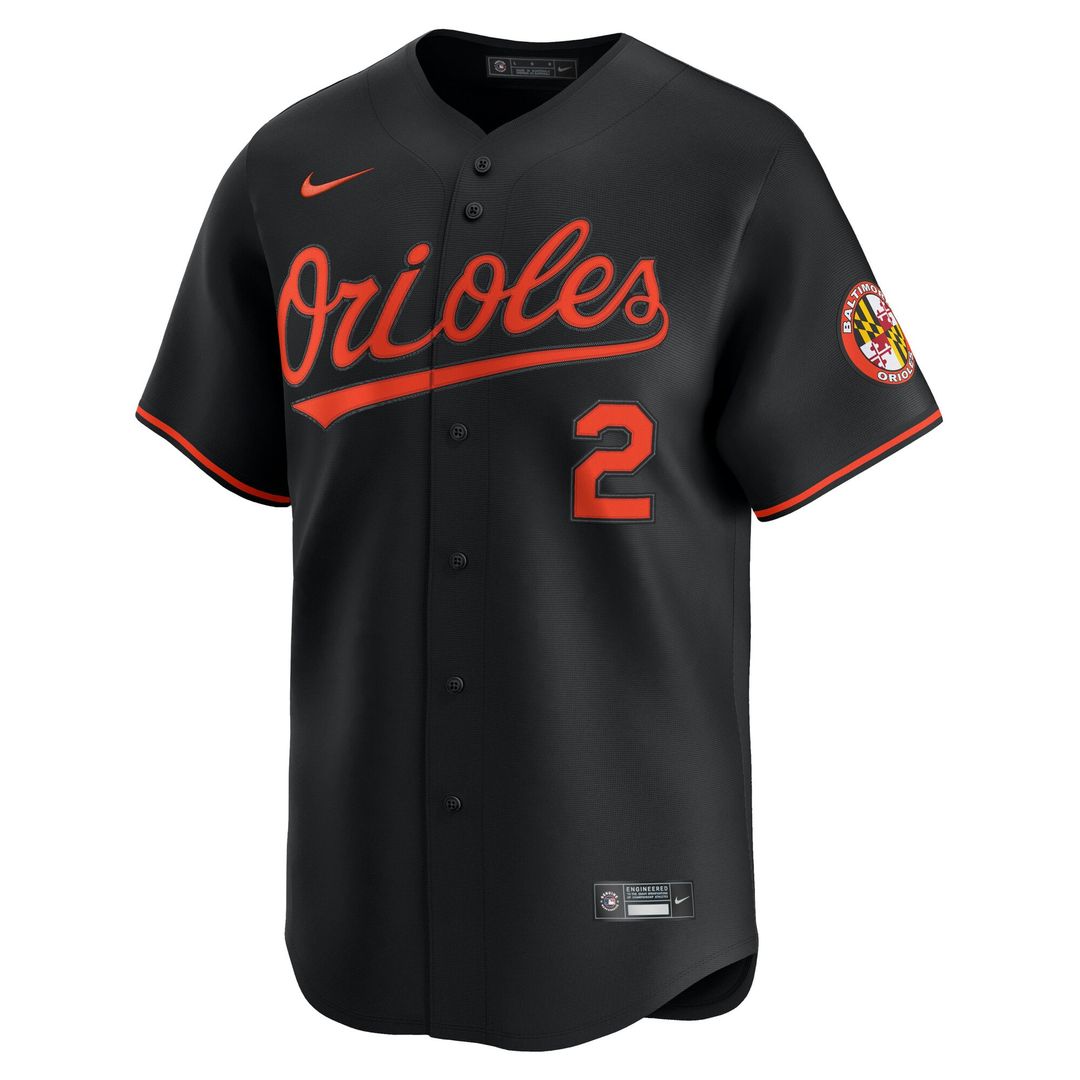 Men's Baltimore Orioles Gunnar Henderson Black Alternate Limited MLB Baseball Jersey - view 15