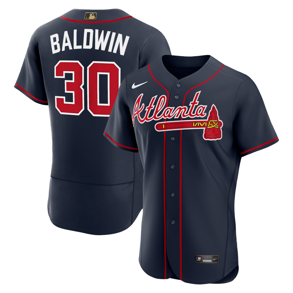 Men's Atlanta Braves Drake Baldwin Navy Alternate MLB Awards Jersey - view 1
