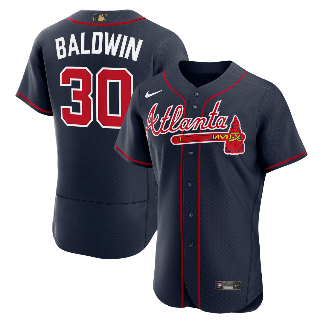 Men's Atlanta Braves Drake Baldwin Navy Alternate MLB Awards Jersey - view 1