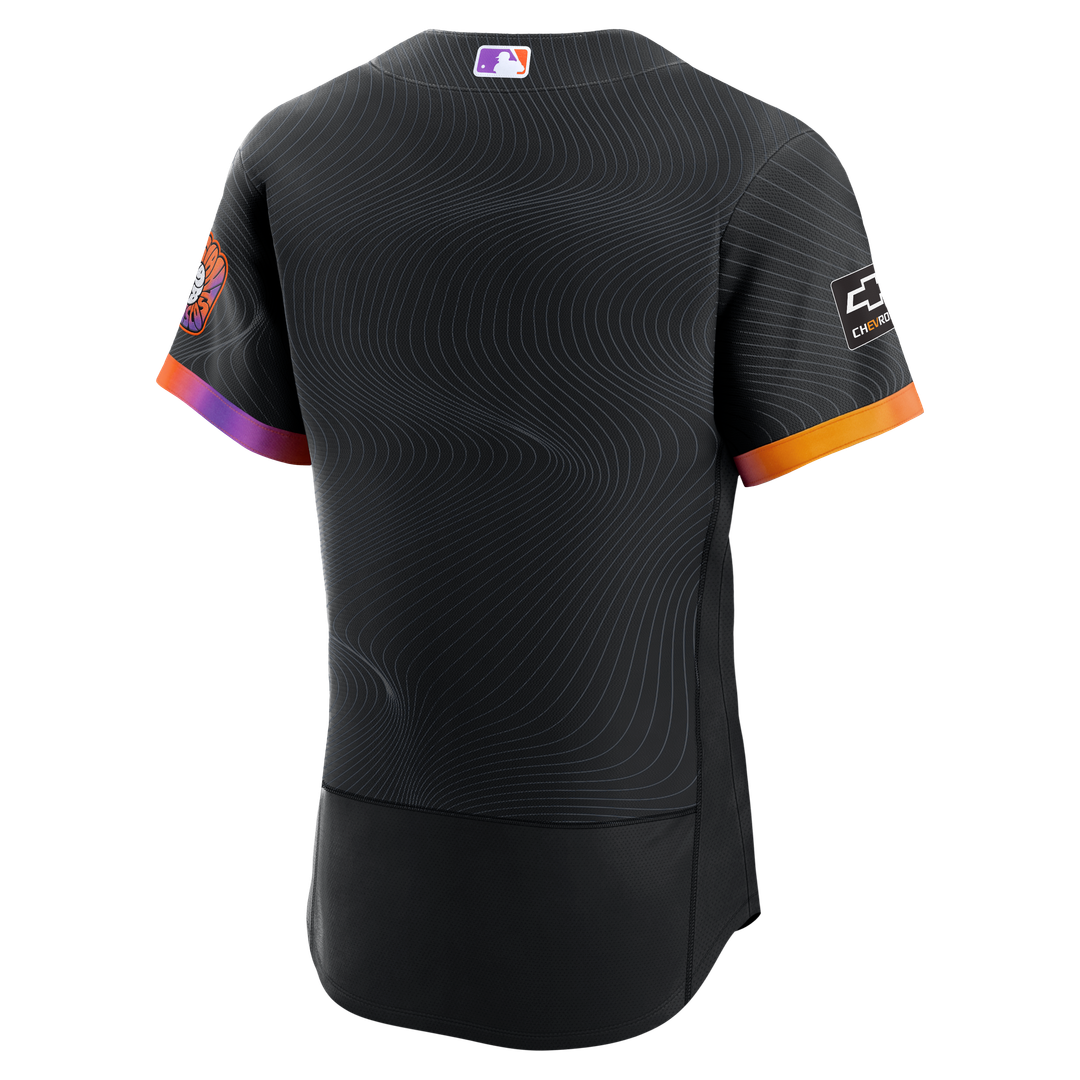 Men's San Francisco Giants Anthracite City Connect Sponsor Patch MLB Baseball Jersey - view 3