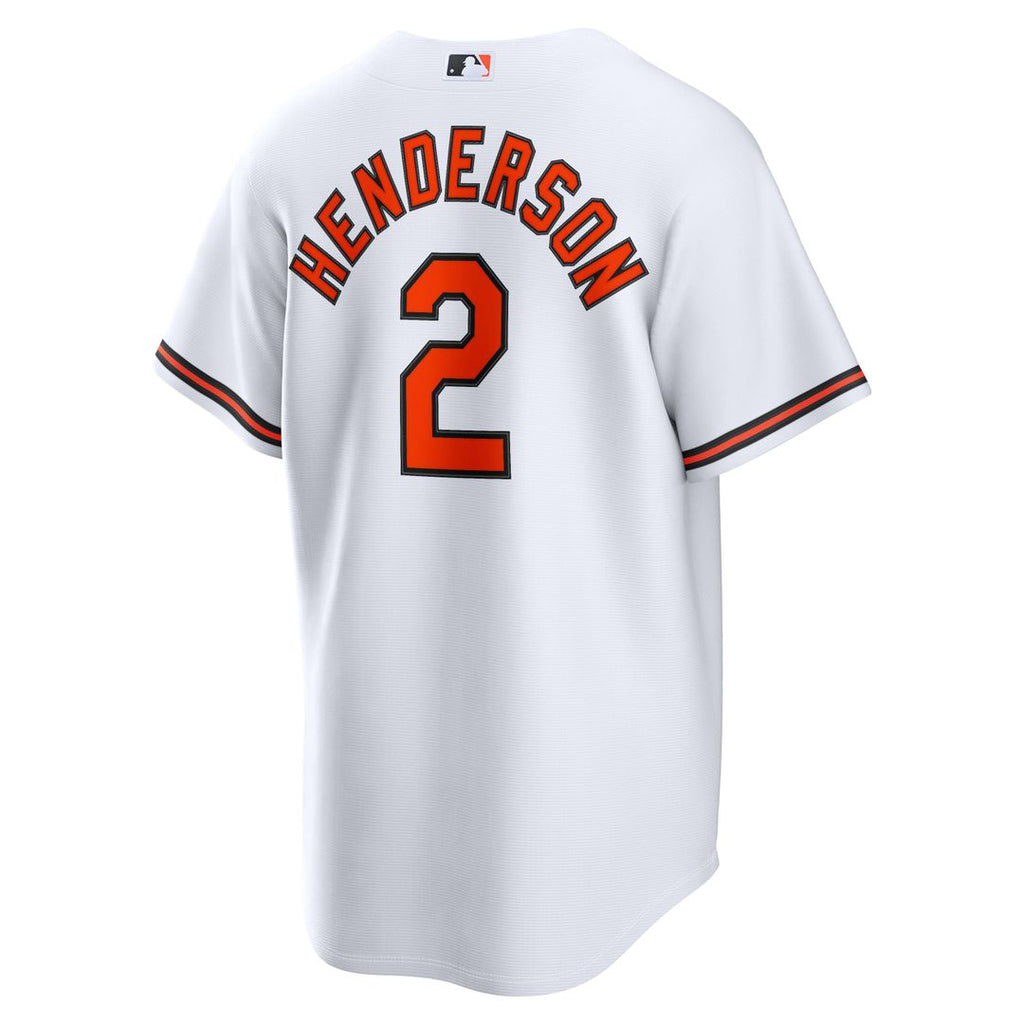 Men's Baltimore Orioles Gunnar Henderson White Home Replica MLB Baseball Jersey - view 5