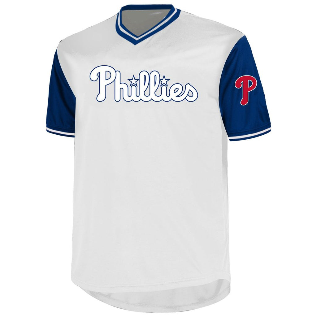 Men's Philadelphia Phillies Bryce Harper White Big & Tall Name & Number MLB Baseball Jersey - view 2
