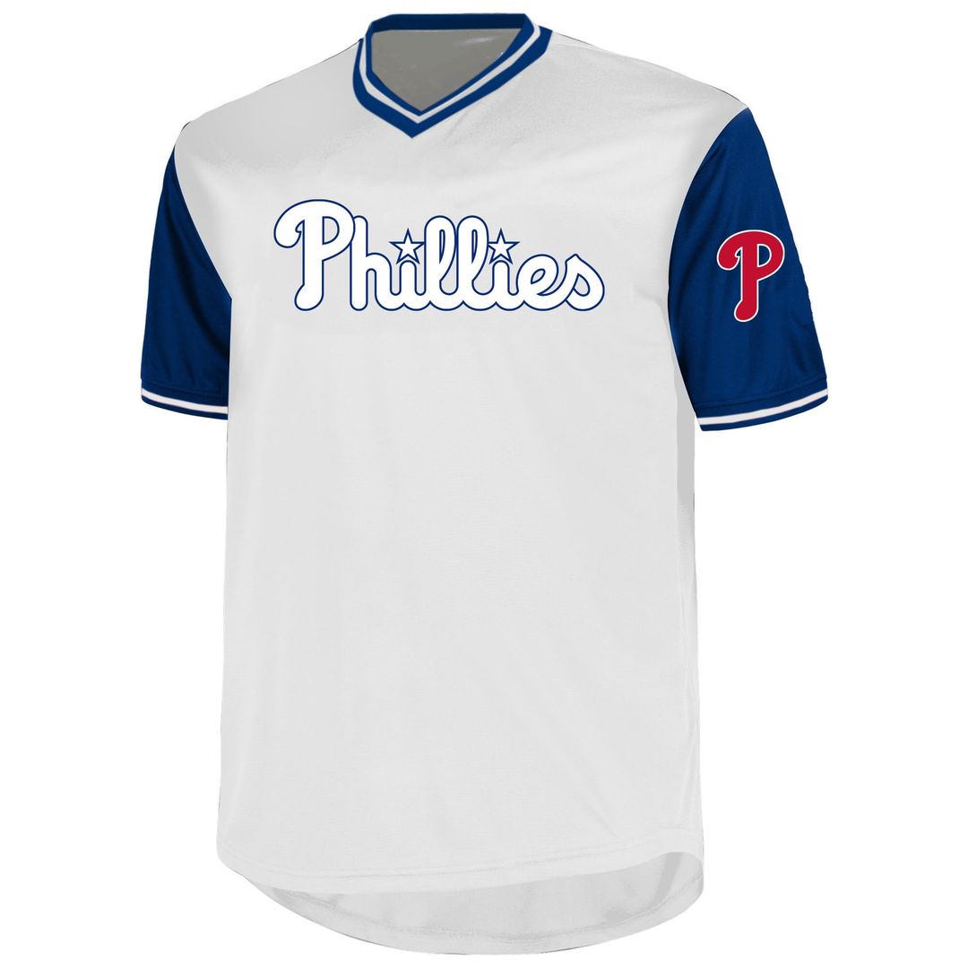 Men's Philadelphia Phillies Bryce Harper White Big & Tall Name & Number MLB Baseball Jersey - view 2