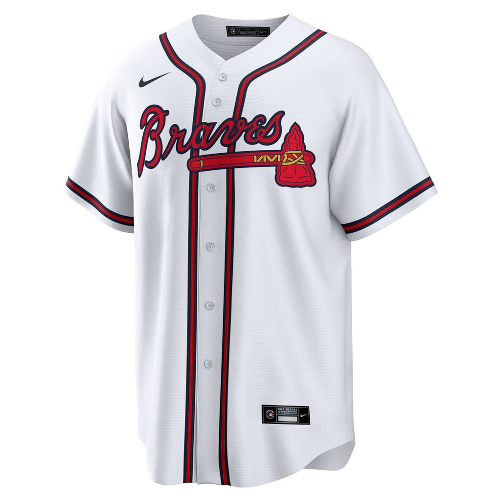 Men's Atlanta Braves Austin Riley White Home Replica MLB Baseball Jersey - view 2