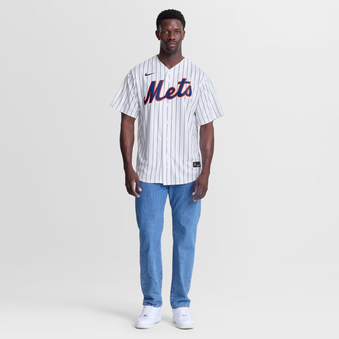 Men's New York Mets Dedniel Núñez White Home Replica MLB Baseball Jersey - view 4
