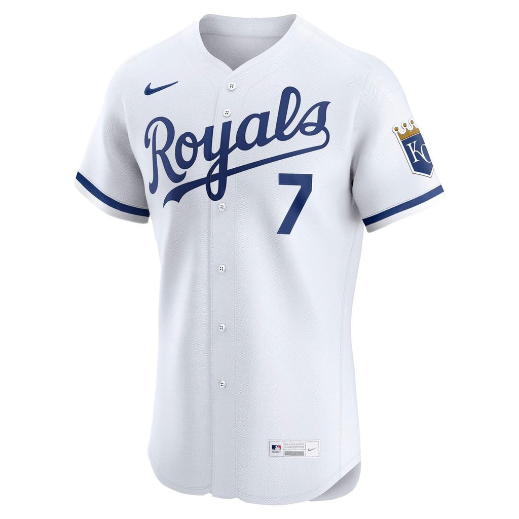Men's Kansas City Royals Bobby Witt Jr. Royal Alternate 2 Elite MLB Baseball Jersey - view 20